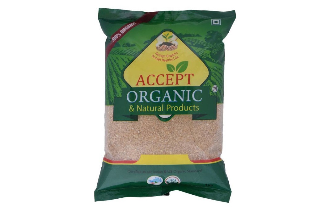 Accept Organic Wheat Daliya (Broken Wheat)    Pack  1 kilogram